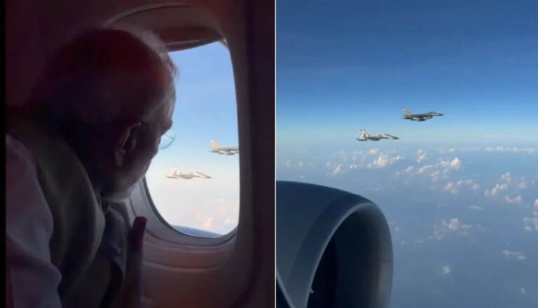 इंडोनेशिया दौरे पर PM मोदी का शानदार स्वागत, आसमान में फाइटर जेट्स ने दी सलामी