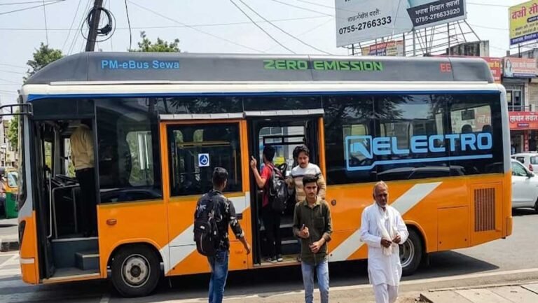 भोपाल में E-Bus सेवा का विस्तार! हर 10 मिनट में मिलेगी बस, सुबह 6:30 से रात 9 बजे तक सफर