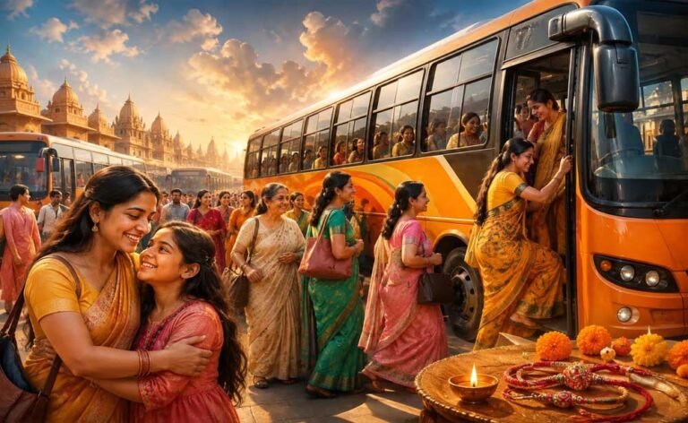रक्षाबंधन पर मुफ्त बस यात्रा का रिकॉर्ड, 80 लाख महिलाओं और सहयात्रियों ने उठाया लाभ