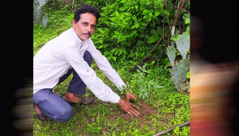 अनूपपुर जिला अध्यक्ष प्रकाश सोनी ने लगाए  नीम का पौधे