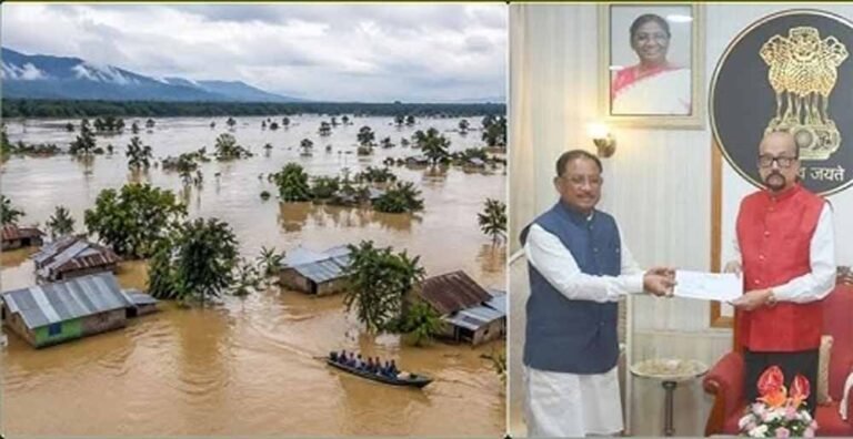 असम बाढ़ पीड़ितों की मदद के लिए CM साय का बड़ा कदम, ₹5 करोड़ की सहायता राशि सौंपी