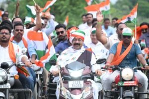 उप मुख्यमंत्री  साव के नेतृत्व में 14 गांवों में निकली भव्य तिरंगा यात्रा, गूंजा देशभक्ति का जयघोष