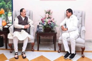 मुख्यमंत्री डॉ. यादव ने केन्द्रीय मंत्री नड्डा से भेंट की