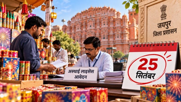 पटाखा कारोबारियों के लिए जरूरी खबर, जयपुर में अस्थाई लाइसेंस के आवेदन की अंतिम तारीख 25 सितंबर