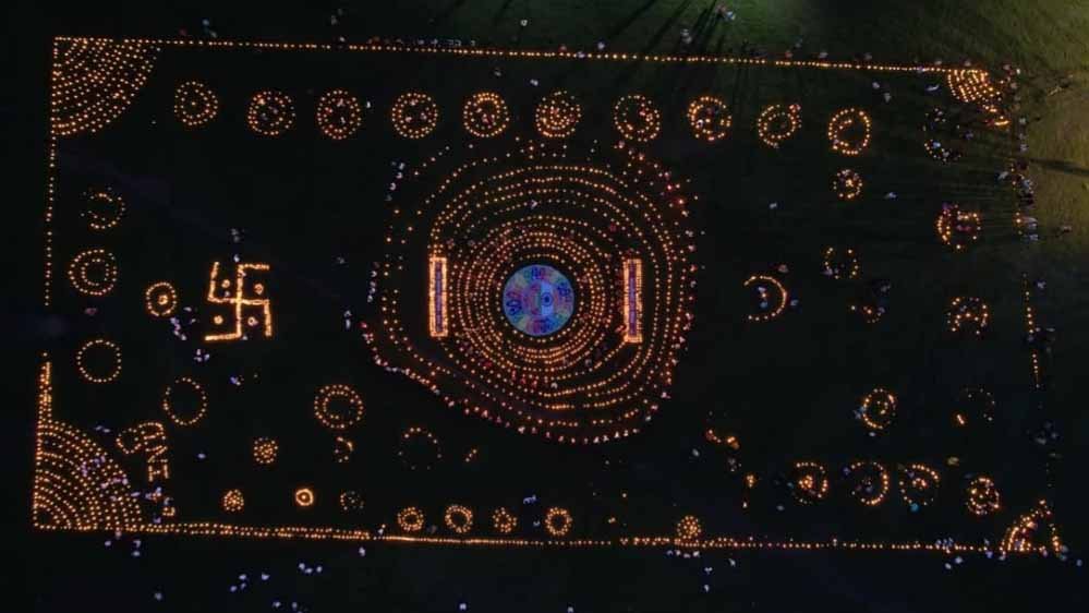 GPM में सेवा संकल्प अभियान का भव्य शुभारंभ, 11 हजार दीपों से जगमगाया मल्टीपर्पस स्कूल मैदान