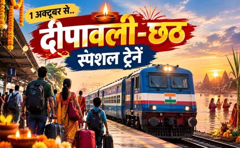 Festival Special Trains: दिवाली-छठ पर रेलवे की बड़ी तैयारी, चलेंगी 1000+ ट्रेनें