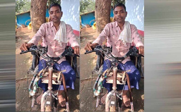 बैटरी चलित ट्रायसायकल से बदला 75% अस्थिबाधित सोमारू का जीवन, मिली आत्मनिर्भरता की नई उड़ान