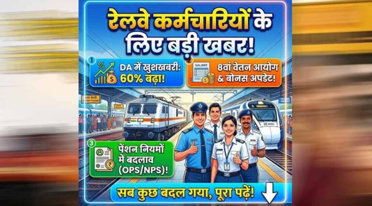 रेलवे के नए पेंशन नियम लागू, डेथ-डिसएबिलिटी मामलों में अब ऐसे तय होगी पेंशन