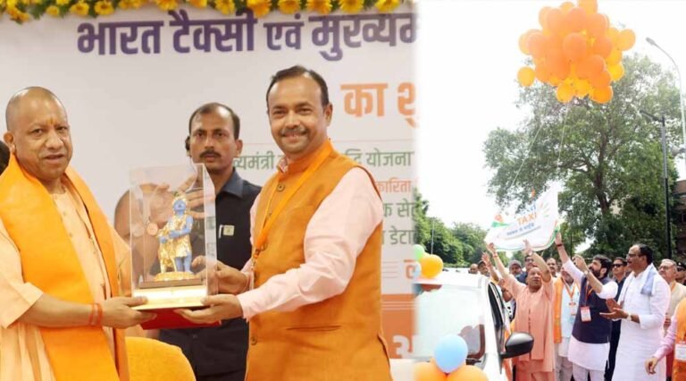 मुख्यमंत्री ने भारत टैक्सी के 5 सारथियों को किया सम्मानित, लाभार्थियों को बांटे चेक