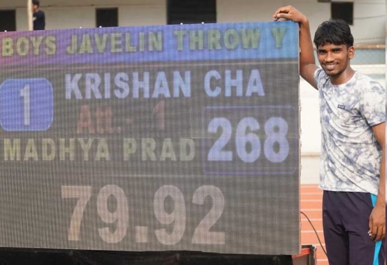 नीरज चोपड़ा की राह पर कृष्ण चंद्र, 79.92 मीटर थ्रो से U-18 में दुनिया के दूसरे नंबर के जैवलिन थ्रोअर