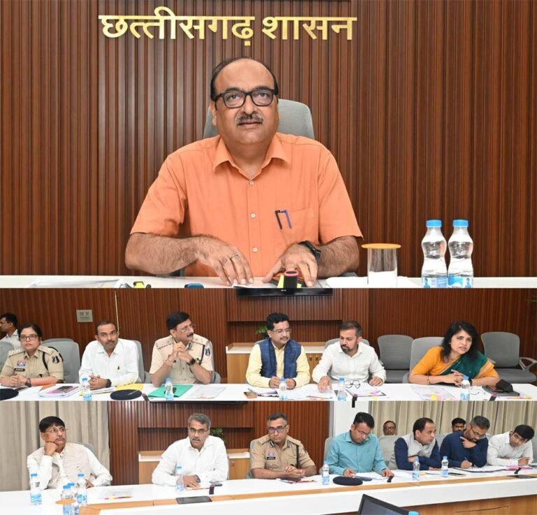 मुख्य सचिव की अध्यक्षता में रायपुर में आईटीएमएस के सुचारू संचालन को लेकर बैठक सम्पन्न हुई