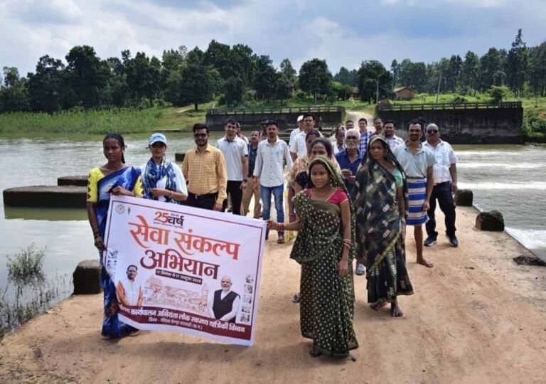 सेवा संकल्प अभियान में रानीझाप एनीकट बना स्वच्छता और जल संरक्षण का संदेश केंद्र