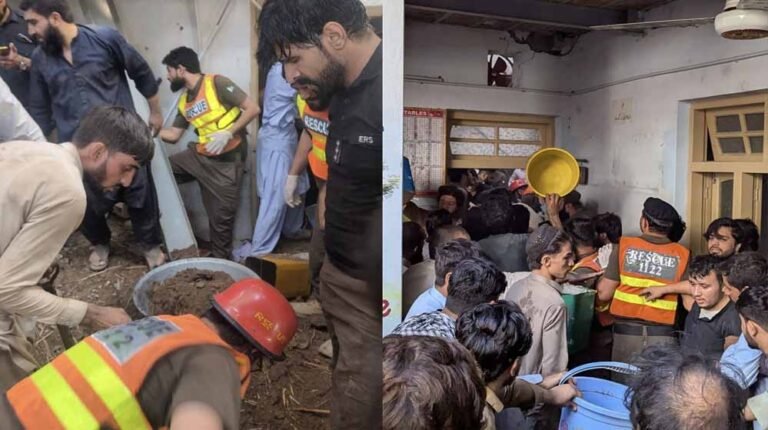 पेशावर में निजी स्कूल की छत ढही, मलबे में दबे बच्चों को निकालने के लिए रेस्क्यू ऑपरेशन जारी