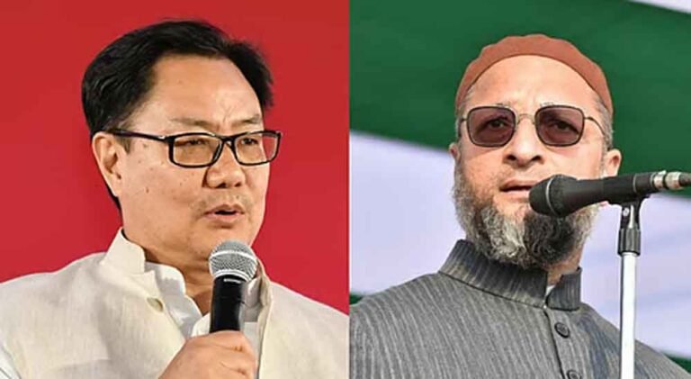 एलन मस्क के भारत पर सवालों को लेकर ओवैसी के समर्थन में आए किरेन रिजिजू