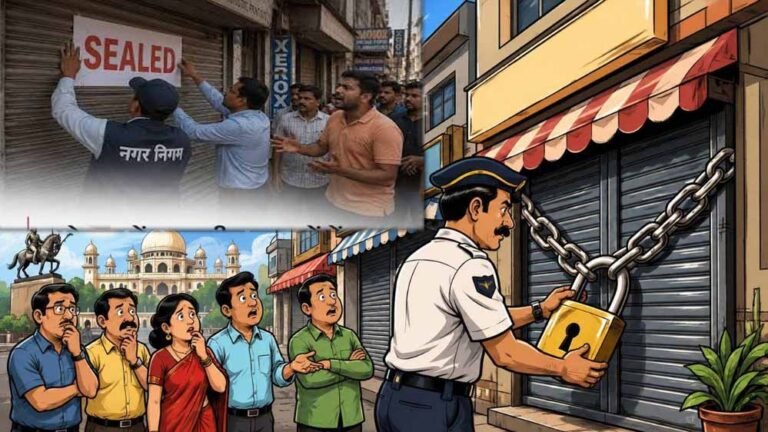 रिहायशी इलाकों में फिर खुलीं सील दुकानें, सुप्रीम कोर्ट के आदेश पर नगर निगम की कार्रवाई सवालों में