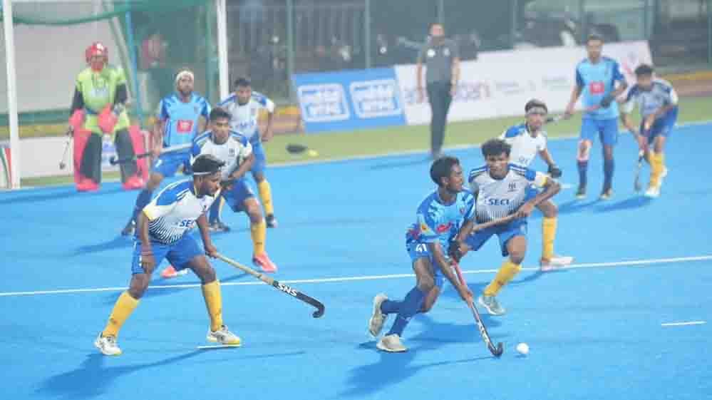 छत्तीसगढ़ हॉकी लीग: न्यायधानी नाइट्स ने राजधानी रॉयल्स को 2-1 से हराया