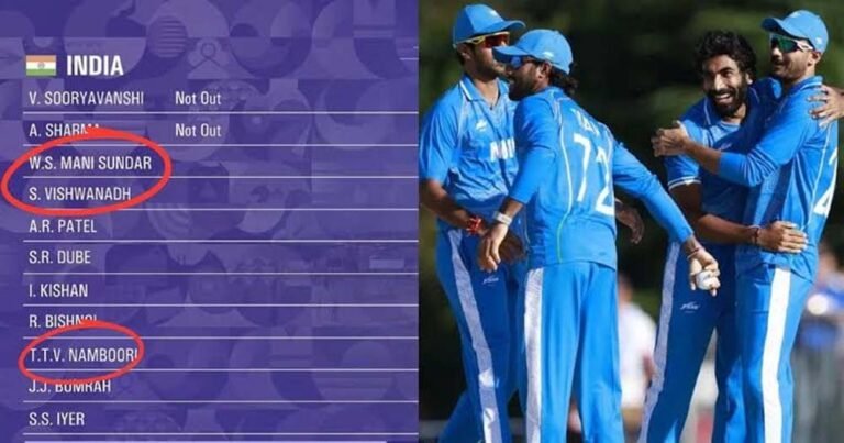 Washington Sundar बने ‘W.S. Mani Sundar’, Tilak Varma दिखे ‘T.T.V Namboori’, Asian Games में क्यों बदले नाम?