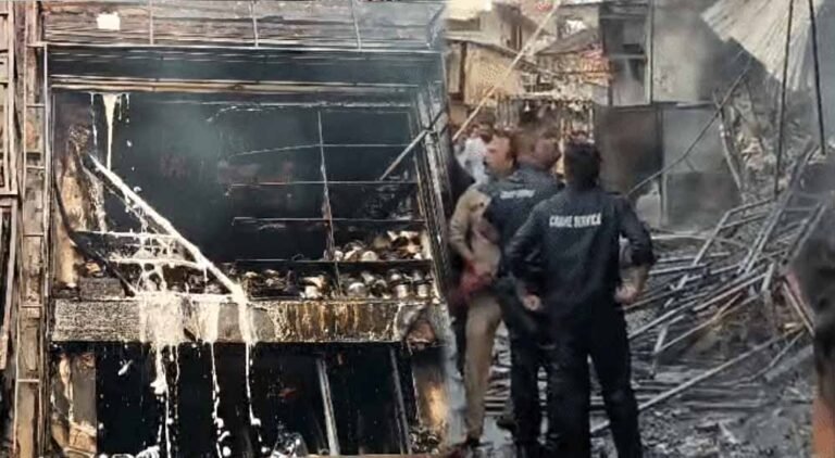 न्यू मार्केट में आग बुझाने में देरी, 400 रेहड़ियों के अतिक्रमण से दमकल का रास्ता रुका