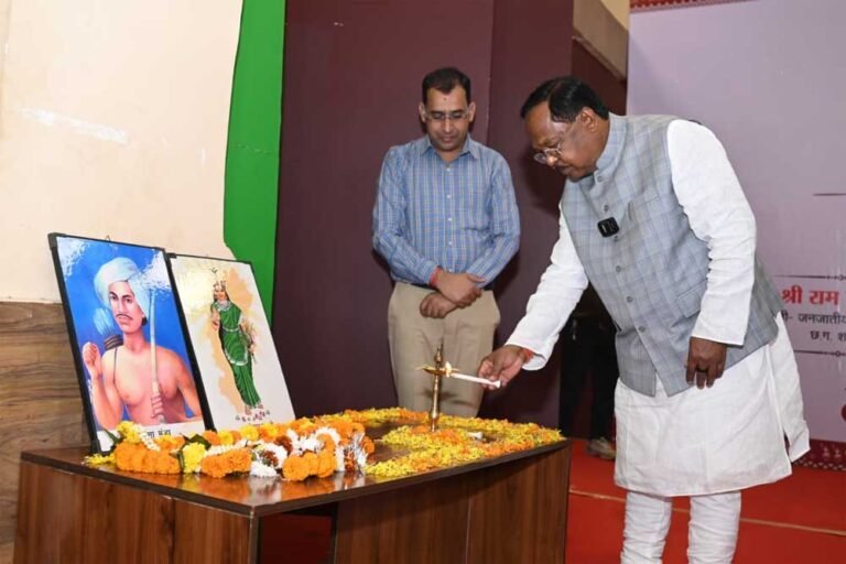 जनजातीय कार्य मंत्री  नेताम ने रायपुर के टाउन हॉल में किया ‘आदि बाजार 2026’ का शुभारंभ